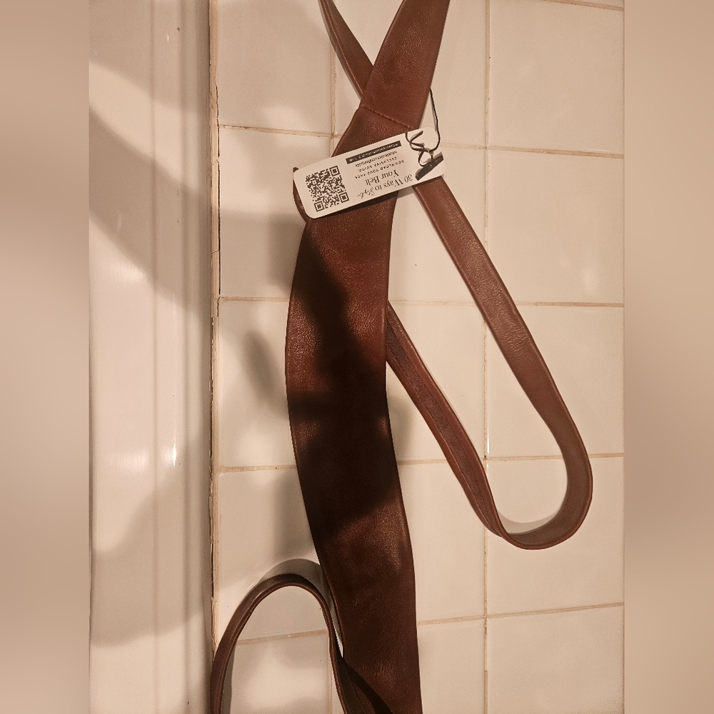 ADA belt NWT. Extra Length. Color Whiskey